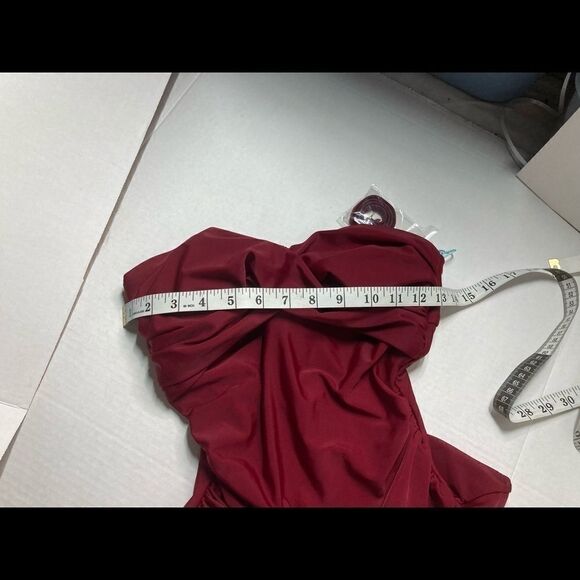 KONA SOL Swimwear, Small, Wine, Ruched, One piece‎ - Picture 9 of 13